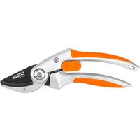 Amboss-Gartenschere 210 mm, Reichweite bis 20 mm, Aluminium, TPR-gummierter Griff von Neo