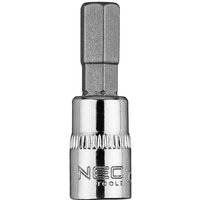 H7 Sechskant-Bit auf 1/4"-Stecknuss, kurz, 37 mm H7 Sechskant-Bit auf 1/4"-Stecknuss, kurz, 37 mm von Neo