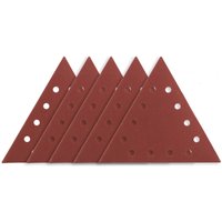 Klett-Schleifpapier K180, dreieckig mit 12 Löchern, 5 Stück für Schleifgerät 59G264 von Neo