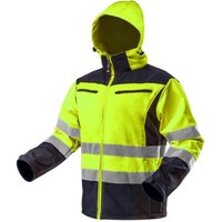 Softshell-Warnjacke mit Reflektionsstreifen neongelb XXXL von Neo
