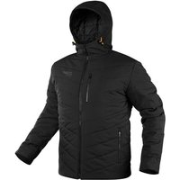 Winter-Arbeitsjacke mit Kapuze schwarz, 100 % Polyester L - Schwarz von Neo