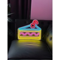Kuchen Neon | Wandkunst Leuchtreklame Nachtisch Konditorei Schild Licht Zeichen Cupcake Süßwarenladen Wanddekoration von NeoFoxNeon