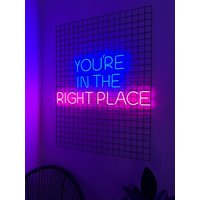 Sie Sind Am Richtigen Ort Led Neon Schild | Personalisierte Schönheitssalon Dekor Shop Willkommensschild Neonröhren Spiegel Dekoration von NeoFoxNeon