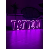 Tattoo Leuchtreklame | Tattoo Studio Led Neonlicht Dekor Neonlichter Neon Wandleuchte Personalisierte Schilder Für Unternehmen von NeoFoxNeon