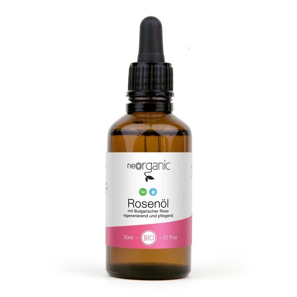 NeoOrganic Bio Rosenöl (Rosa Damascena, Bulgarien) auf Mandelöl-Basis – Körperöl von NeoOrganic