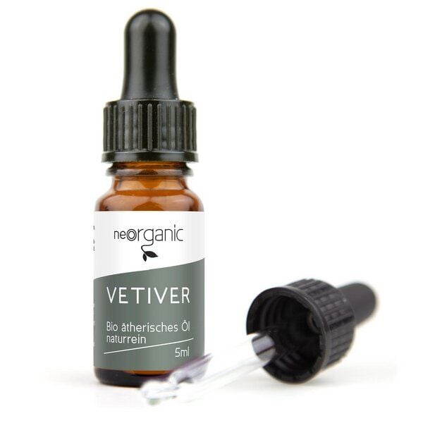 NeoOrganic Bio-Vetiveröl (Vetiveria zizanioides) – 100% naturreines ätherisches BIO-Öl – 5ml von NeoOrganic