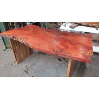 Redgum Platte Tisch Schreibtisch Top Ca. 1500x800mm Birdseye Feature Bank Benchtop Herauszufinden von NeoRustic