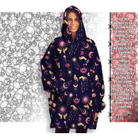 Witchcraft Wisdom Snug Hoodie Tragbare Decke, Oversize Astrologie Lesedecke Hoodie, Warme Einheitsgröße Für Alle Komfortable Decke von NeoSkullShop