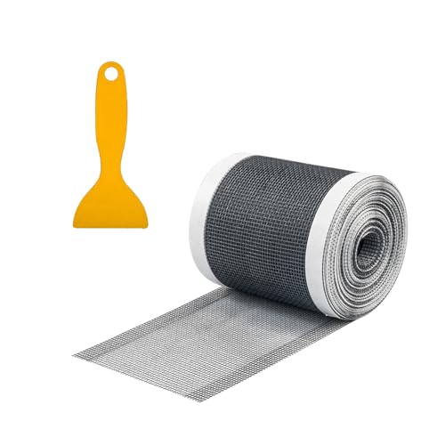 Neodrain Haarsieb Dusche 9cm x 10m Abfluss Haarfänger Einweg Duschabfluss Mesh Abflusssieb mit Plastikspatel Haushaltshelfer für Bad, Küche von Neodrain