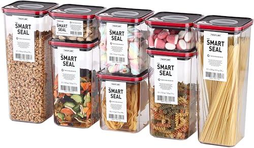 Neoflam Lebensmittelbehälter-Set, modular, 8x stapelbar, 11.2 Liter, schwarz, modernes Design von Neoflam