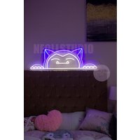 Snorlax Anime - Led Neon Schild, Custom Neon, Neonlicht von NeollStudio