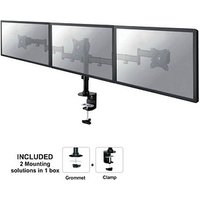 Neomounts Monitor-Halterung NM-D135D3 schwarz für 3 Monitore, Tischklemme, Tischbohrung von Neomounts