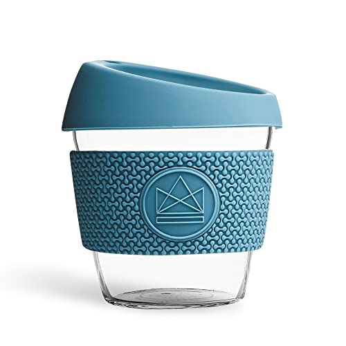 Neon Kactus Reusable Glass Coffee Cups 8oz (Pastellblau) von Neon Kactus