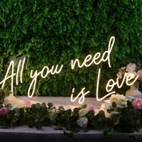 Alles Was Sie Brauchen Ist Liebe Neon Schild ，benutzerdefinierte Hochzeit Schild，flex Led Benutzerdefinierte Brautparty Verlobung Party Room Decor von NeonCraftArt