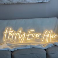 Happily Ever After Neon Schild Led Licht, Benutzerdefinierte Schild, Dekoration Handgefertigte Wandbehänge, Hochzeit Braut Dekor Zeichen von NeonCraftArt