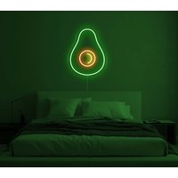 Avocado Neon Schild, Led Schild - Home Wanddekoration, Wandschild, Obst Restaurant Küche von NeonEvent