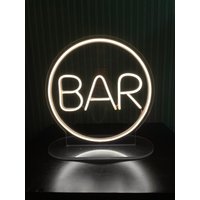 Bar Led Neon Schild, Zeichen Kreis, Schild Hochzeit Party Haus, Brautparty Verlobungsfeier, Braut von NeonEvent