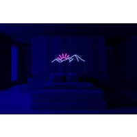 Berge Neon Schild - Led Schild, Wanddekoration, Wandschild, Berg Led Lichtschild, Schlafzimmer Geschenk von NeonEvent