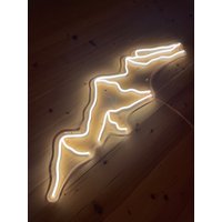 Berge Neon Schild - Led Schild, Wanddekoration, Wandschild, Berg Led von NeonEvent