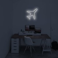 Flugzeug Neon Schild, Fly Schlafzimmer, Büro Neon, Wanddeko von NeonEvent