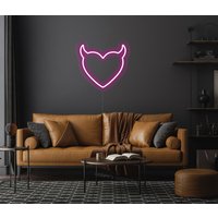 Herz Neon Schild - Love Led Schild, Geschenk Für Sie, Mädchen Neon, Wanddeko, Wandschild, Schlafzimmer, Hochzeit von NeonEvent