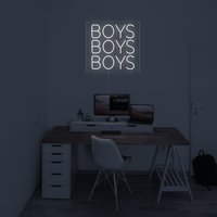 Jungen Neon Schild, Schlafzimmer Boy Power von NeonEvent