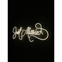 Just Married Neon, Neon Schild, Hochzeit Custom von NeonEvent