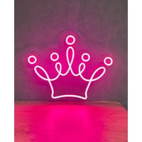 Königin Krone Leuchtreklame - Prinzessin Leuchtreklame, Geschenk Für Sie, Mädchen Neon, Wanddekor, Wandschild, Schlafzimmer Mädchen, Schönheit Führte von NeonEvent