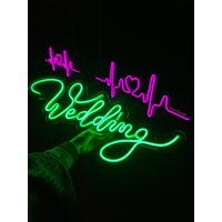 Personalisiertes Neonschild, Hochzeit Neon Schild, Schild Custom, Led Custom Sign, Name Party Event Neon von NeonEvent