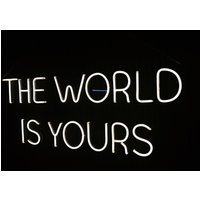 The World Is Yours Led Neon Schild von NeonEvent