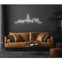 stadt Neon Schild - Led Schild, Wanddekoration, Wandschild, Led Custom Landschaft Nacht Geschenk Neon von NeonEvent