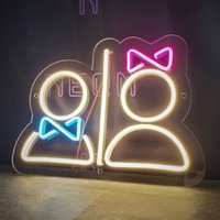 Wc Led Neon Schild, Toilette, Öffentliches Wc, Toiletten Dekor von NeonFamilyShop