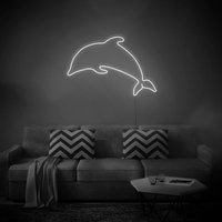 Delfin - Led Neon Schild, Wanddekoration, Wandschild, Neonlichter von NeonInterior