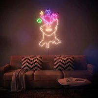 Galaxy Brain - Led Neon Schild, Wanddekoration, Wandschild, Neonlichter von NeonInterior