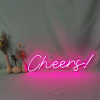 Cheers Neon Schild Für Bar Coffee Shop Neon Dekoration Hochzeitsschilder Led Geschenk Home Decor Beleuchtung von NeonLands