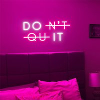 Don't Quit Do It Dekoration Neonschild Neonlicht Silikon-Neon-Led-Schild Für Wohnzimmer Schlafzimmer von NeonLands