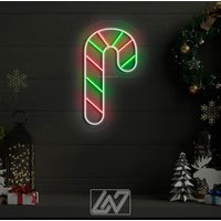 Christmas Candy - Led Neon Schild, Frohe Weihnachten Neujahr Weihnachtsgeschenk, Weihnachtsdekoration Raum von NeonLefthander
