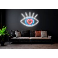 Eye - Led Neon Schild, Home Interior Dekor, Lichter, Schlafzimmer Schild Wanddeko von NeonLefthander