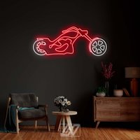 Fahrrad - Led Neon Schild, Wanddeko Motorrad, Motorrad Kunst, Neon, Motorradlicht, Ride Neon von NeonLefthander