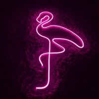 Flamingo - Led Neon Schild, Flamingo Licht, Flamingo Led Wand Dekor, Flamingo Wandkunst, Rosa Schild, Neon Schild Schlafzimmer von NeonLefthander