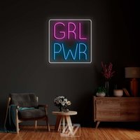 Grl Pwr - Led Neon Schild, Mädchen Schild Schlafzimmer, Custom Bar Nachtclub Party Dekor von NeonLefthander