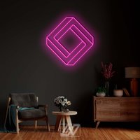 Infinity Square - Led Neon Schild, Inneneinrichtung Dekor, Raum Wand Dekor, Custom Für Zuhause von NeonLefthander