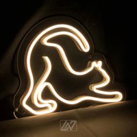 Katze Neon Schild - Tier Dekoration Nachtlicht Raum Interior Led Custom Sign von NeonLefthander