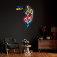 Slayer Led Custom Anime, Dämon Neon Schild, Anime Wandkunst, Led Lichter, Dekor Zeichen, Wand Dekor, Schild Schlafzimmer von NeonLefthander