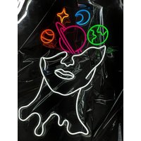 Space Face - Led Neon Schild, Interior Dekor, Raum Wand Dekor, Custom Für Zuhause von NeonLefthander