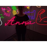 Anna Namen Neon Schild, Led Benutzerdefinierte Kinder Name Namensschild Tochter Und Sohn, Personalisiertes Geschenk von NeonManiaUSA