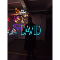 David Name Neon Schild, Led Benutzerdefinierte Namen Kinder Namensschild Tochter Und Sohn, Personalisiertes Geschenk von NeonManiaUSA