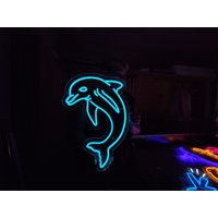 Delfin Neonschild, Meerestiere Led-Schild, Neonlichter, Led-Lichter, Benutzerdefinierte Neonschild von NeonManiaUSA