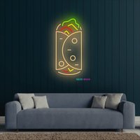 Döner Kebab Leuchtreklame, Döner-Led-Schild, Pita-Led-Licht, Benutzerdefiniertes Taco-Neonlicht von NeonManiaUSA