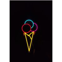 Eis Neonschild, Süßes Neonlicht, Drei Eiskugeln Led-Licht, Benutzerdefinierte Süße Led-Schild von NeonManiaUSA